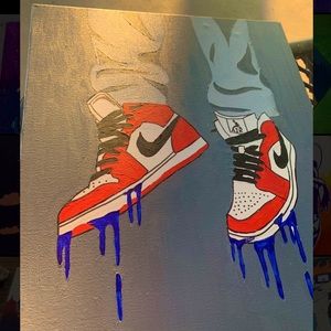 Retro 1s Painting//Size:16 x 20